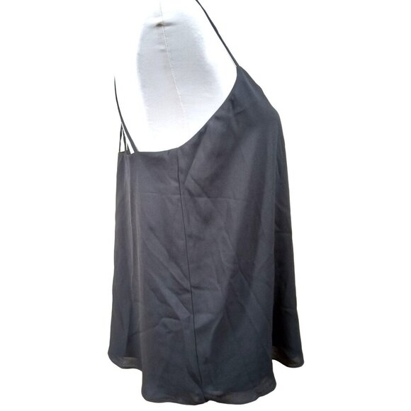 Express Womens Black Sunburst Strap Back Blouse Tank Top Size Medium NWOT - Picture 3 of 6